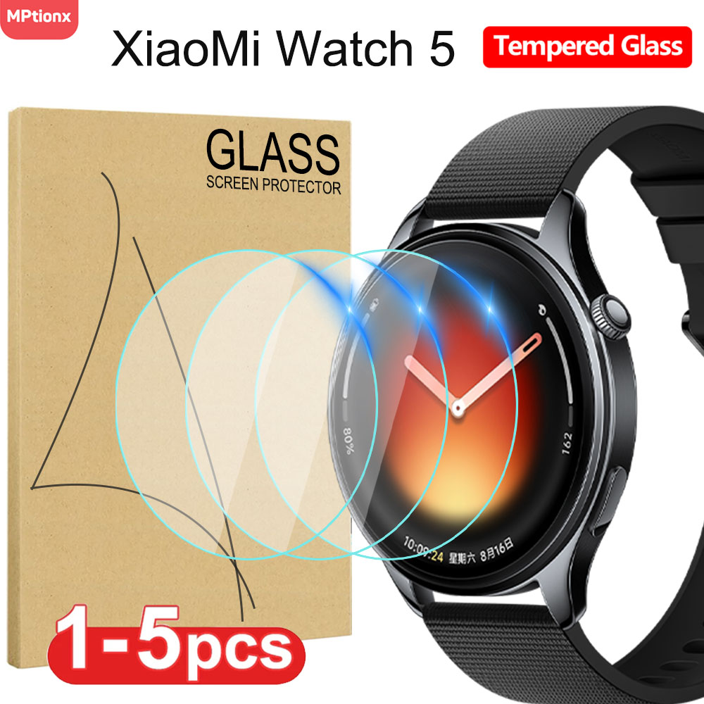 Watch Face Protector - Xiaomi Watch 5 için temperli cam