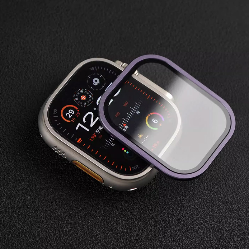 Watch Face Protector - Apple Watch Ultra için Temperli Cam