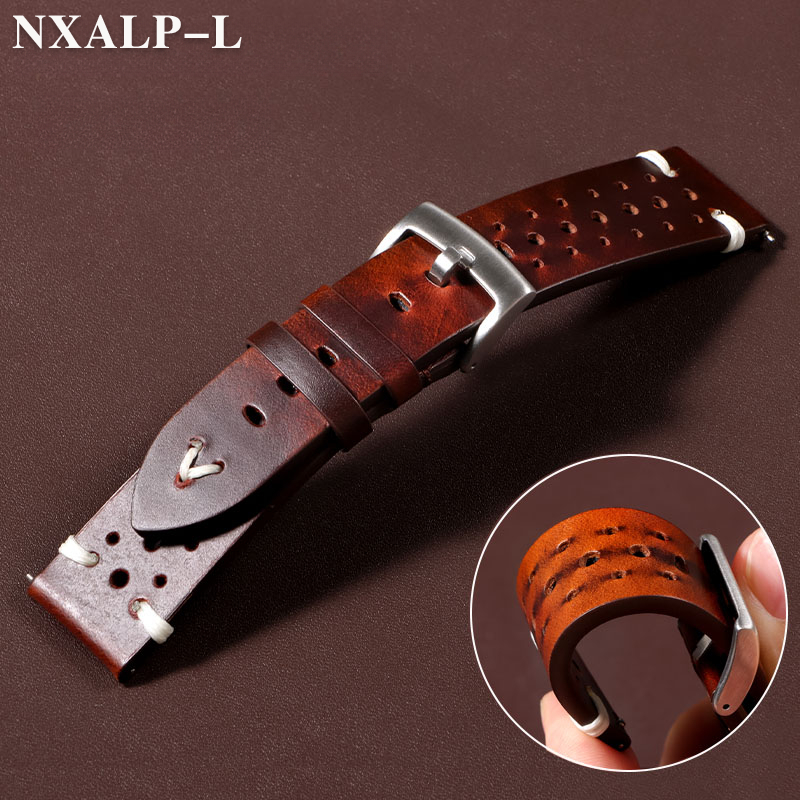 Nylon Nato Strap - Retro Yağ Balmumu Renk Değişikliği Deri