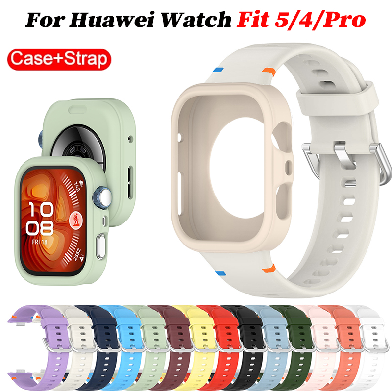 Silicone Band Replacement - Yumuşak kılıf + silikon kayış Huawei