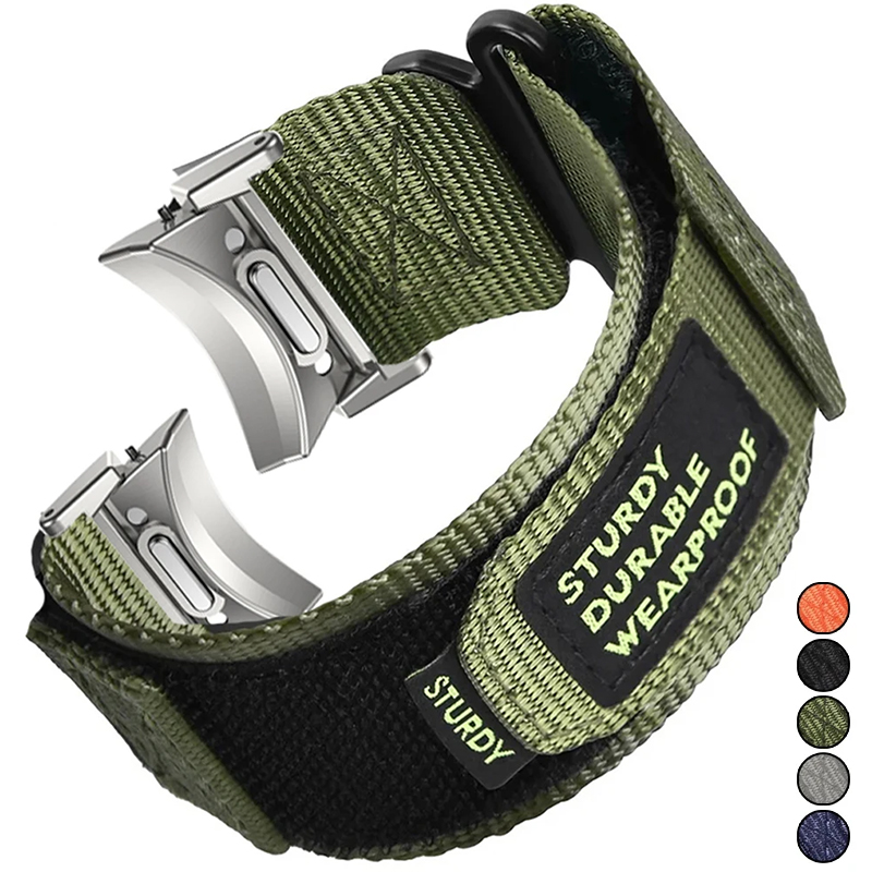 Nylon Nato Strap - Hızlı Fit Naylon Kayış Samsung Galaxy