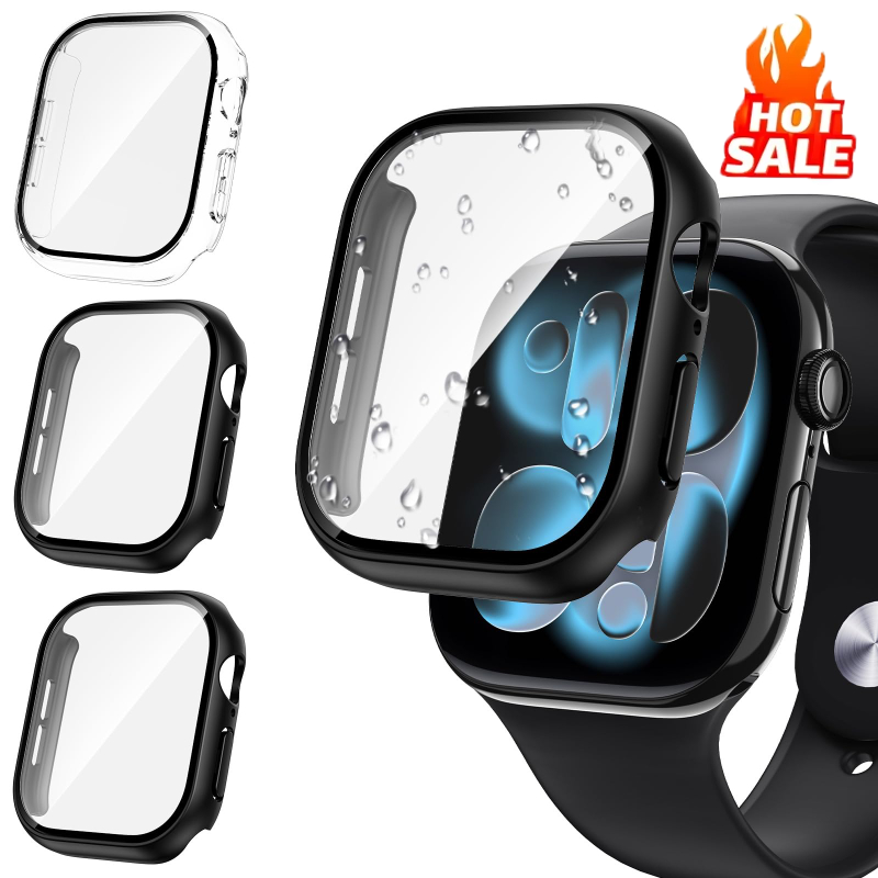 Smartwatch Band Accessories - 3 adet Cam + Kapak Apple