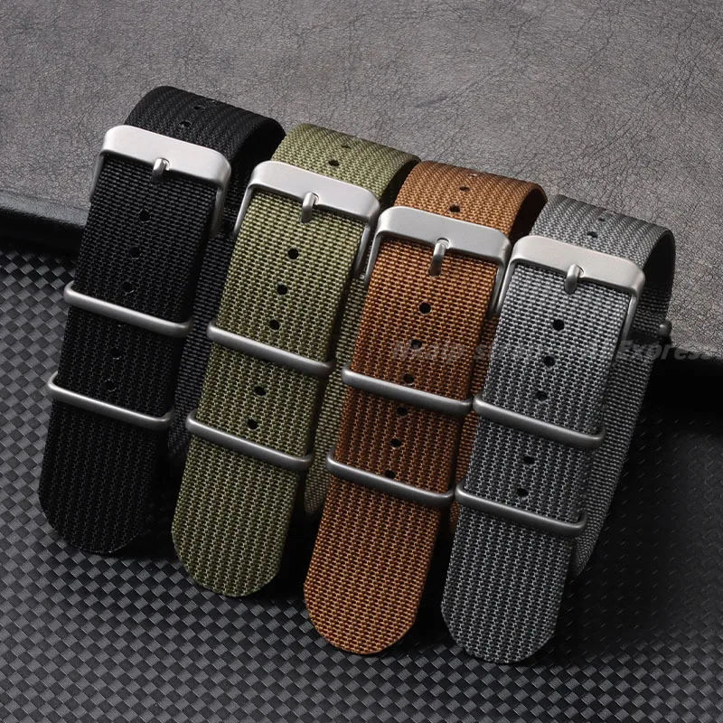 Nylon Nato Strap - Nervürlü naylon saat kayışı 18mm 20mm