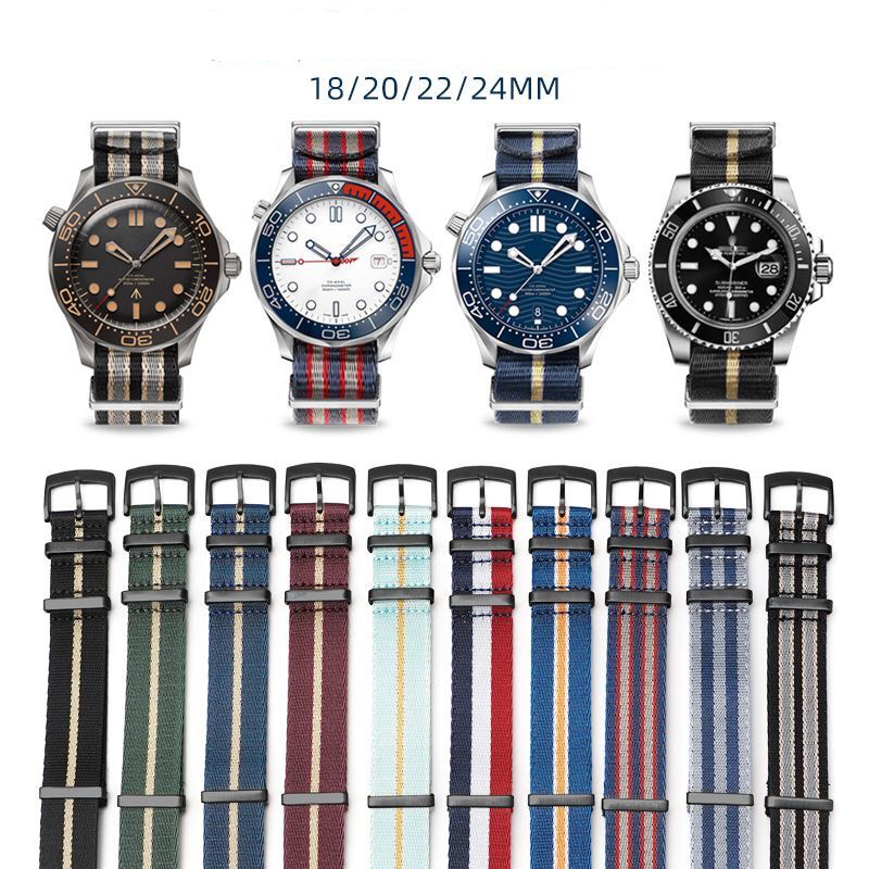 Nylon Nato Strap - Üstün Naylon Kordonlu Saat OMEGA Seamaster