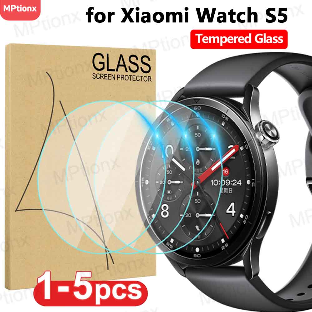 Watch Face Protector - Xiaomi Watch S5 için temperli cam