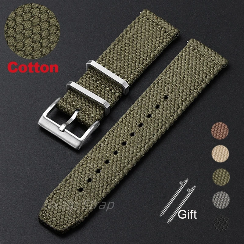 Nylon Nato Strap - 20mm 22mm Naylon Pamuk saat kayışı