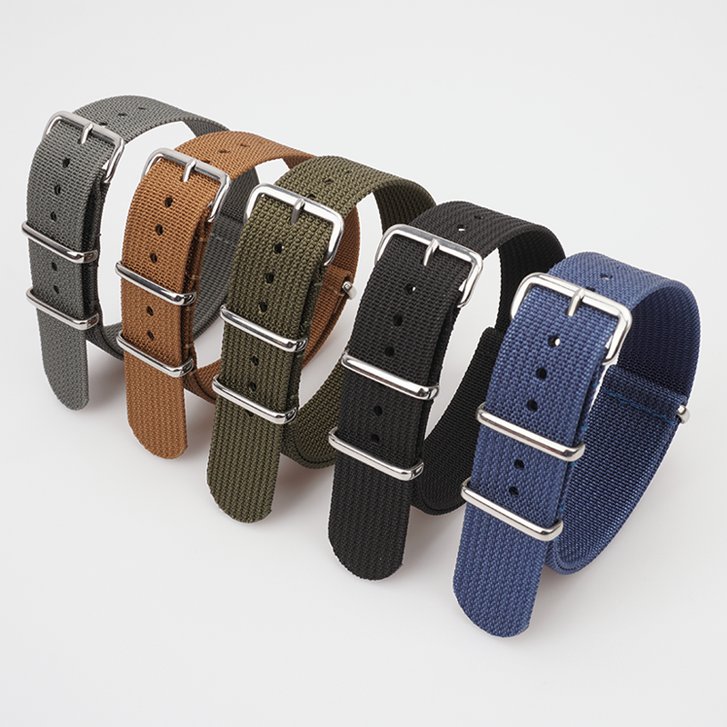 Nylon Nato Strap - Nervürlü Naylon Kayış Seiko Askeri Balistik