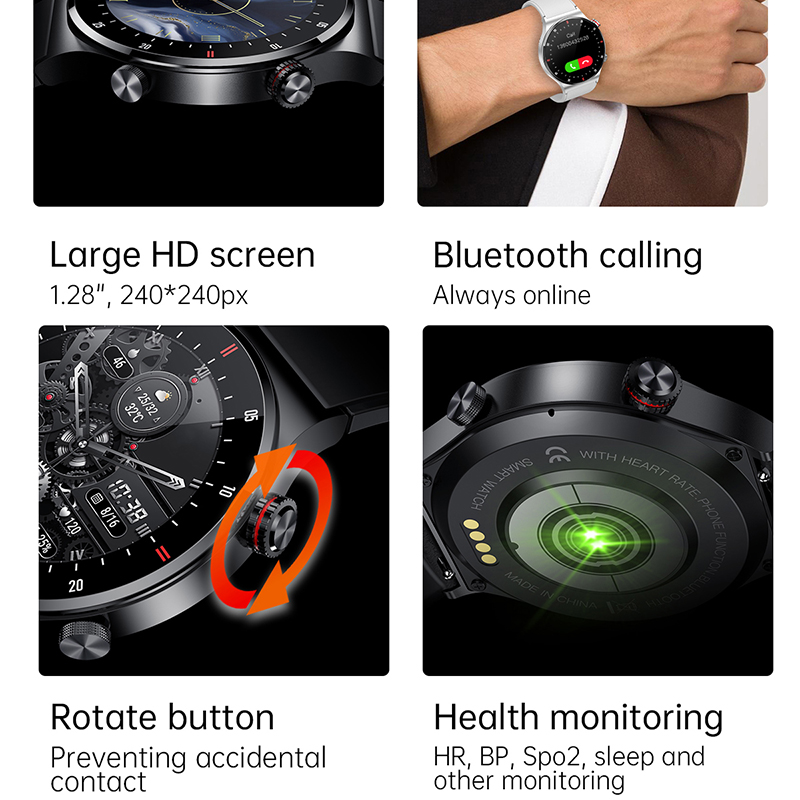 GPS EKG+PPG Bluetooth Çağrı Ak - Smartwatch Custom incelemesi ve fiyatı