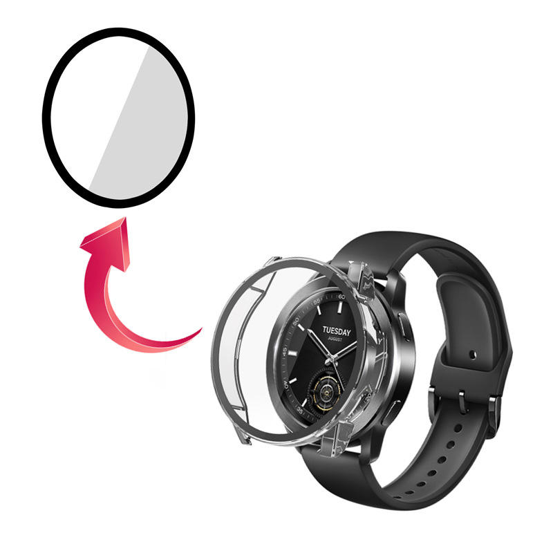 Sert kenar kabuk cam ekran kor - Xiaomi Smartwatch S3 Accessories incelemesi ve fiyatı