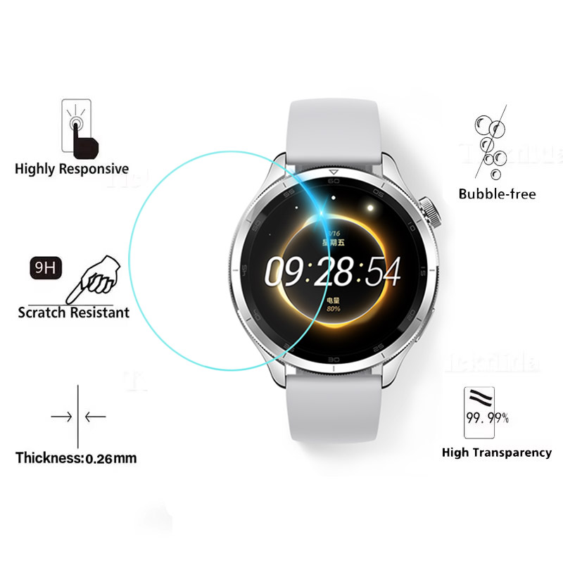 Temperli Cam Xiaomi Mi Watch S - Xiaomi Smartwatch S3 Accessories incelemesi ve fiyatı