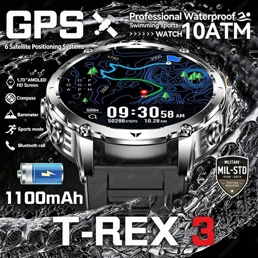 T-Rex 3 Askeri Sınıf Akıllı Sa - Smartwatch M Active incelemesi ve fiyatı