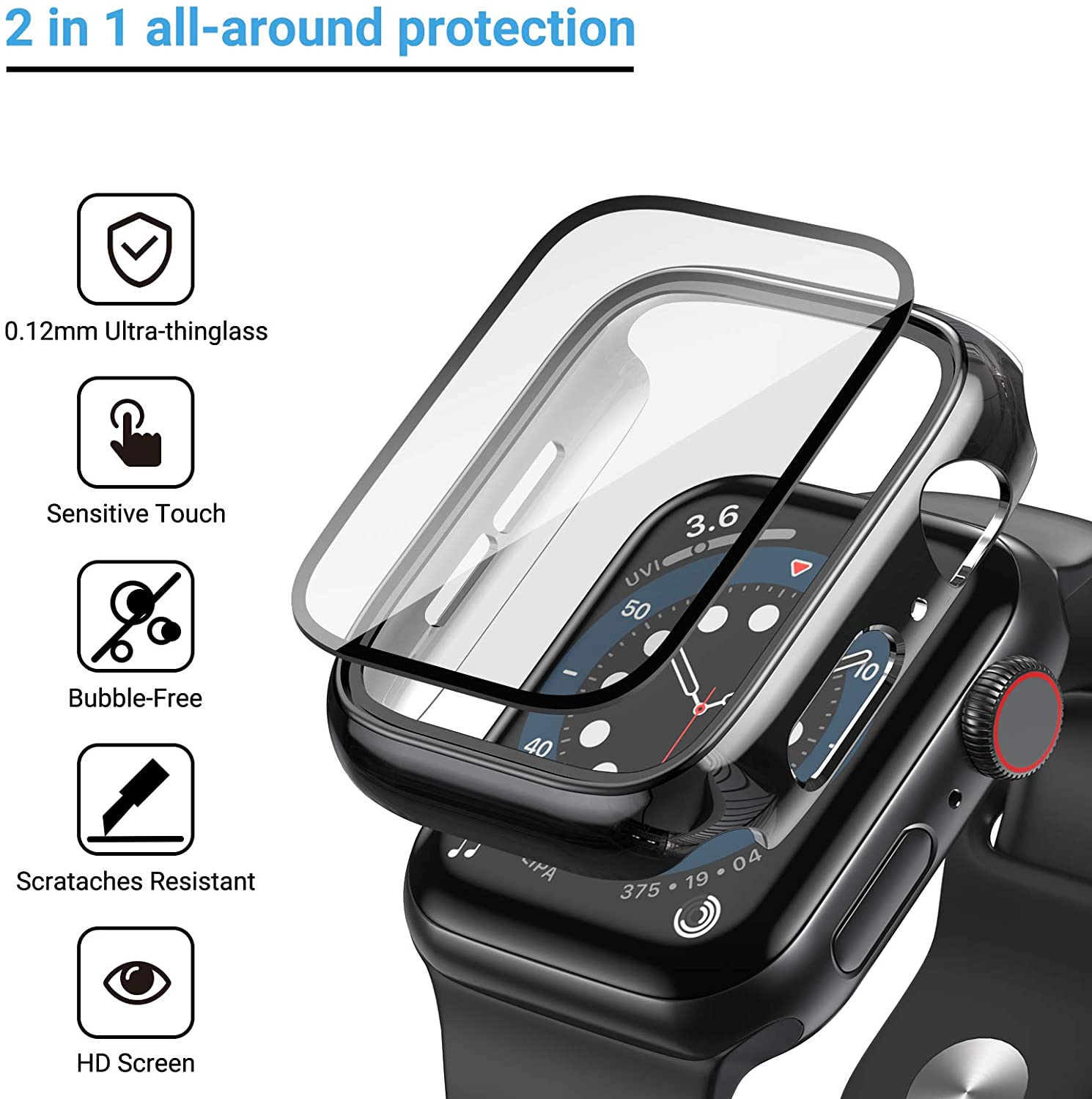 Cam + kapak Apple Watch Kılıfı - Smartwatch Band Accessories incelemesi ve fiyatı