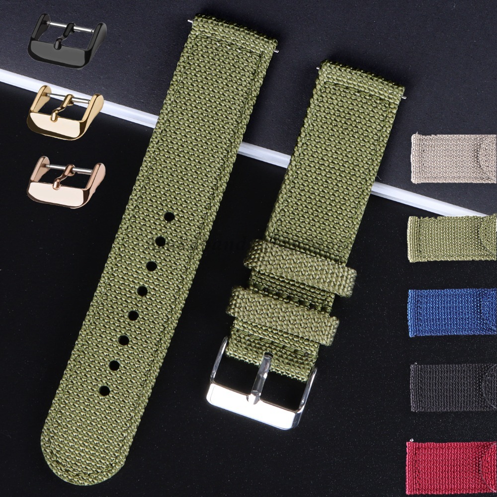 18 20 22 24mm Naylon Kanvas Ka - Nylon Nato Strap incelemesi ve fiyatı