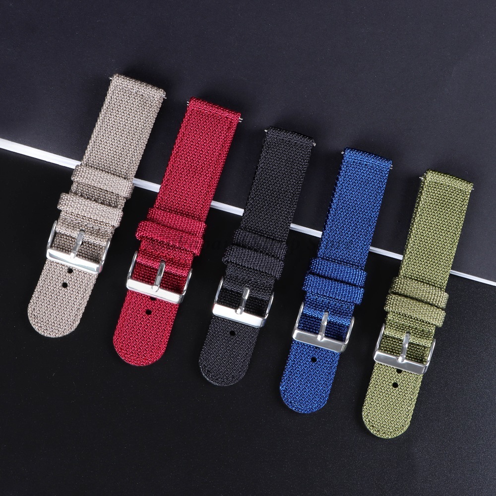 18 20 22 24mm Naylon Kanvas Ka - Nylon Nato Strap incelemesi ve fiyatı