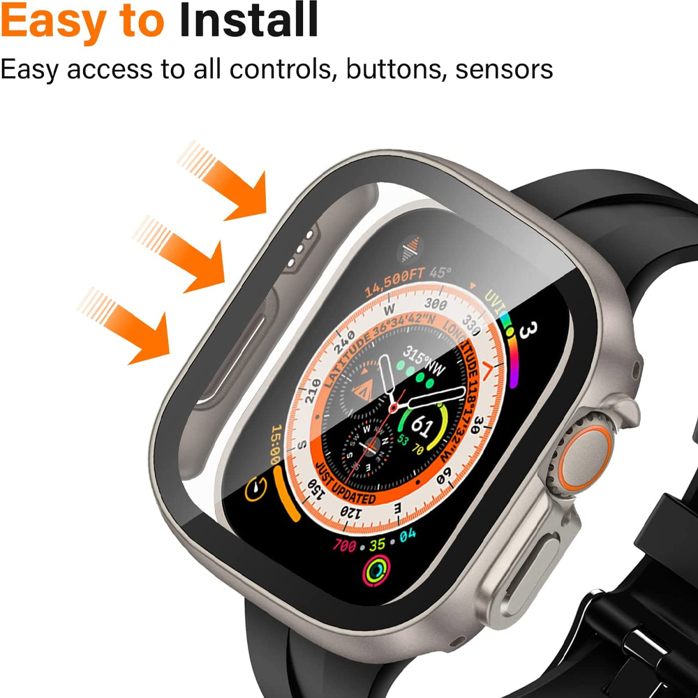 Cam + kılıf Apple Watch Ultra  - Smartwatch Band Accessories incelemesi ve fiyatı