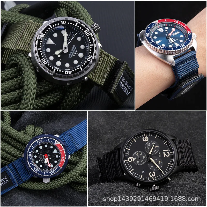 Sıcak üst naylon Nato saat kay - Nylon Nato Strap incelemesi ve fiyatı