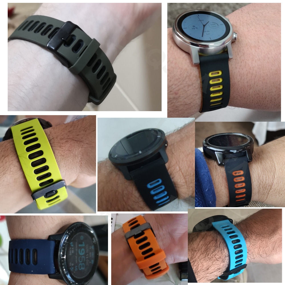 Xiaomi Mi için 22mm yumuşak si - Xiaomi Smartwatch S3 Accessories incelemesi ve fiyatı