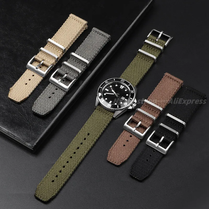 20mm 22mm Naylon Pamuk saat ka - Nylon Nato Strap incelemesi ve fiyatı
