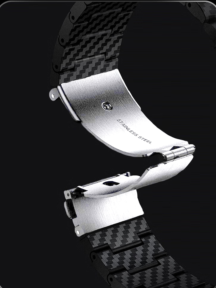 Karbon Fiber Kayış Xiaomi Mi İ - Xiaomi Smartwatch S3 Accessories incelemesi ve fiyatı