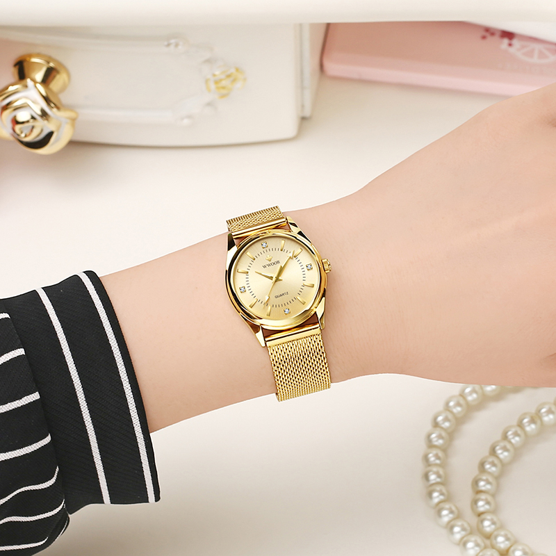 WWOOR Lüks Marka Elbise Altın  - Stainless Mesh Band incelemesi ve fiyatı