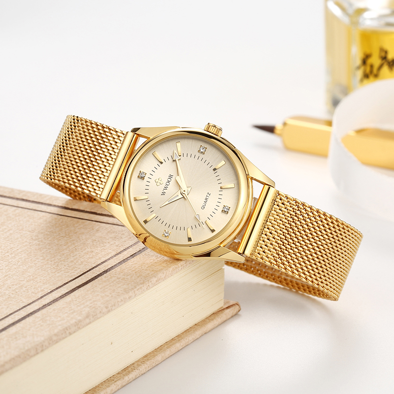 WWOOR Lüks Marka Elbise Altın  - Stainless Mesh Band incelemesi ve fiyatı