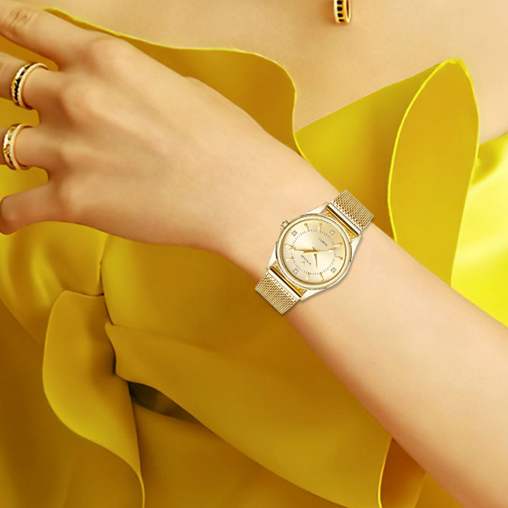 WWOOR Lüks Marka Elbise Altın  - Stainless Mesh Band incelemesi ve fiyatı